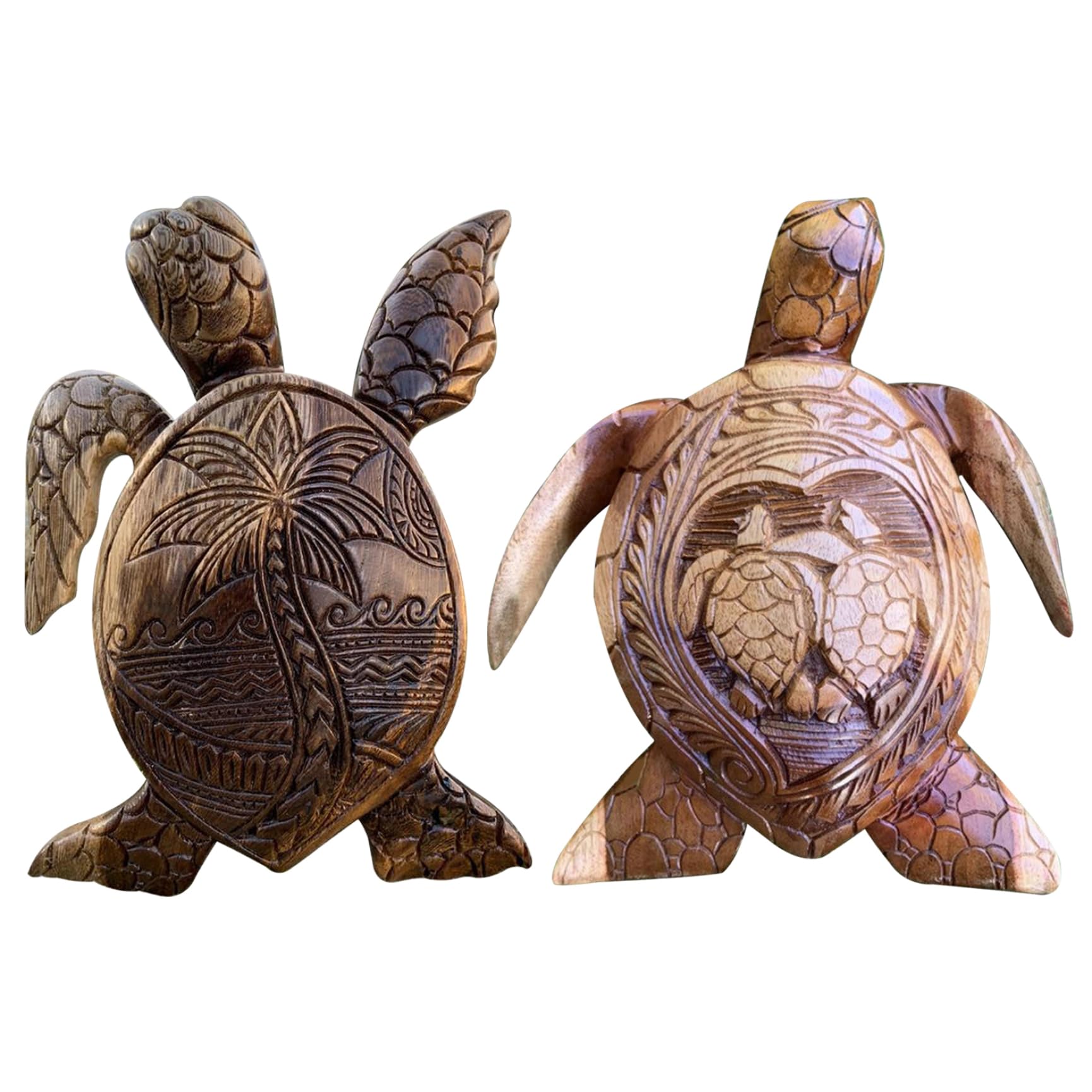 Amazon.co.jp: Neroyaner 亀像 彫り リアルなウミガメ 置物